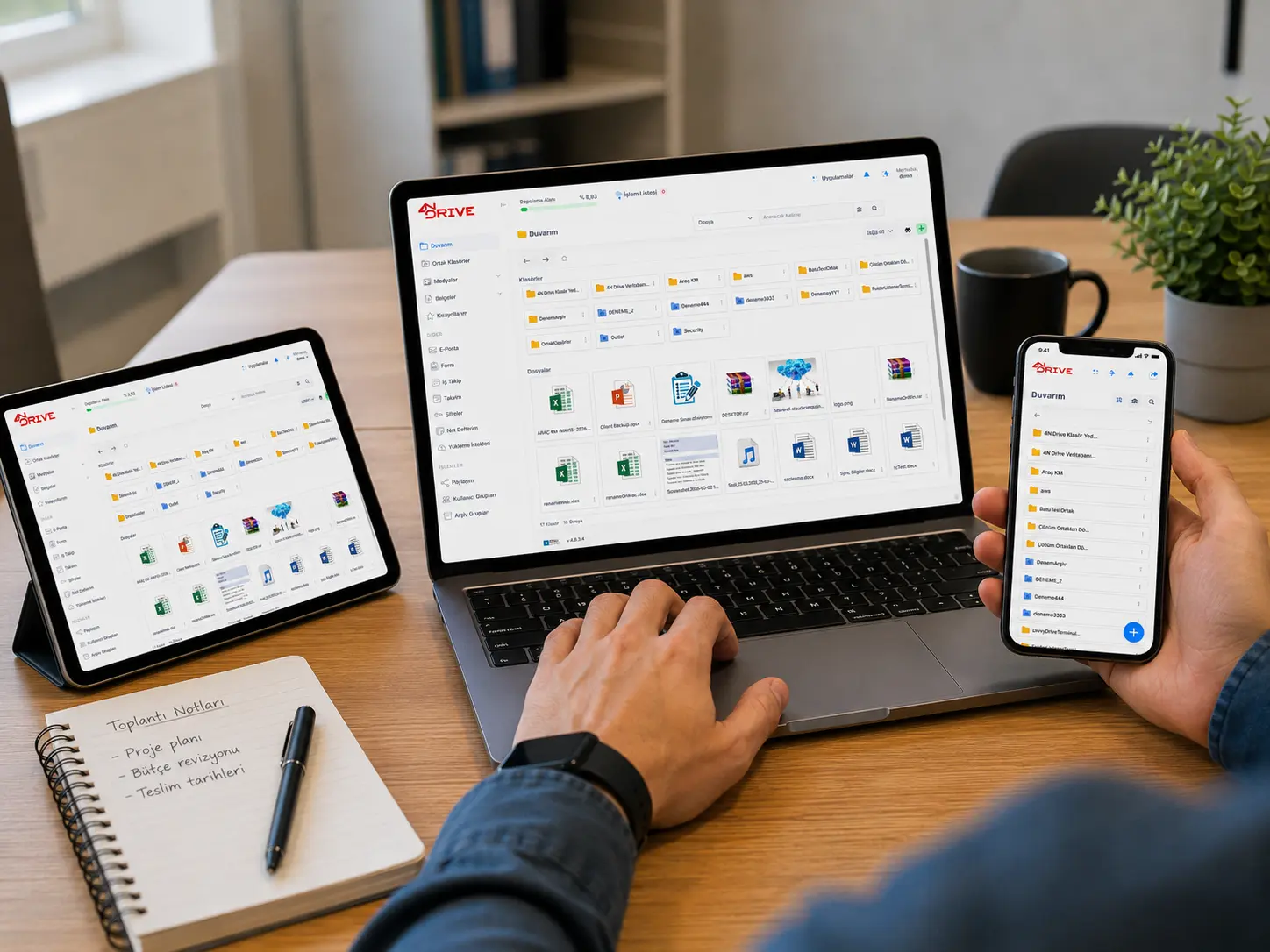 Mobil, tablet ve masaüstünde dosyalarınıza erişim — Divvy Drive